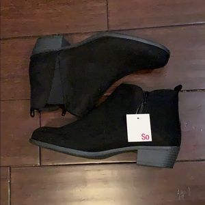 Black ankle boots